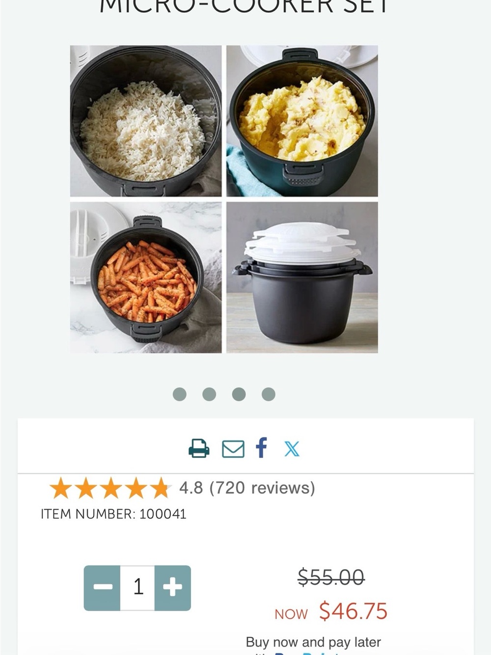 Pampered Chef Black Cookware Set with White Lids - Picture 2 of 12
